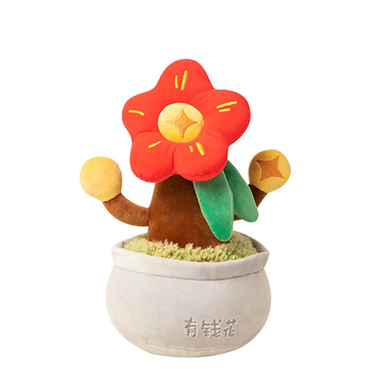 

Simulation Potting Succulent Plants Plush Stuffed Toys Doll Creative Potted Flowers Pillow Soft Home Bedside Decor Birthday Gift 26cm