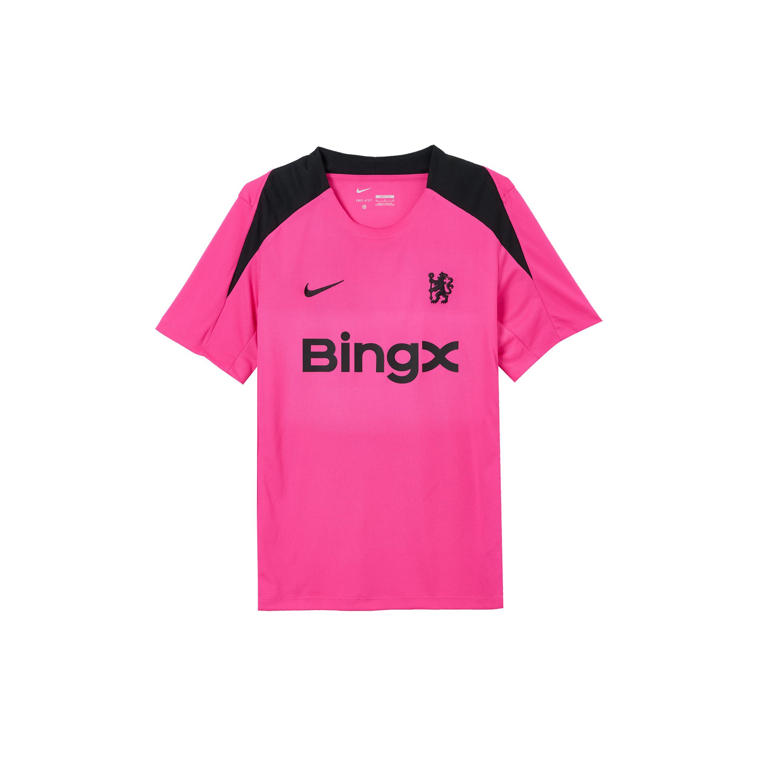 Nike Chelsea FC Dri-Fit FW24 Vintage Rundhals Strick Bequemes Kurzarm Fußballshirt Herren Oberteile Rosa FQ2607-659 XL pink
