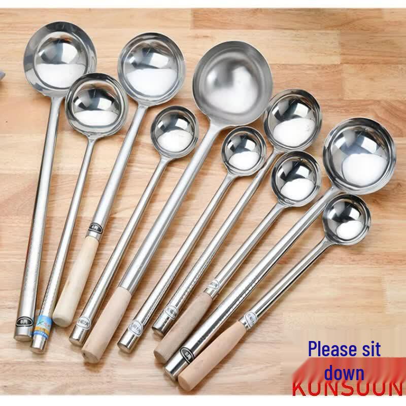 Stainless Steel Chef's Wok Ladle