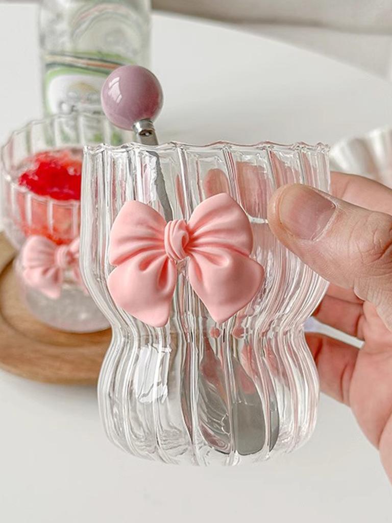Vintage Ripple Cup Butterfly Decorated Iced Coffee Cup Suitable for Juice Beer Beverage Water Dessert Beverage Coffee