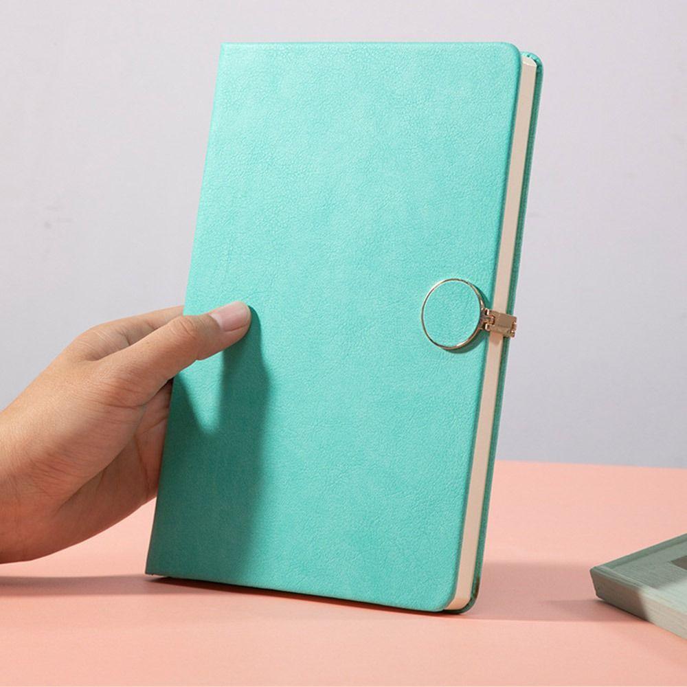 PU Leather Cover A5 Notepad 200 Pages Students Notebook Simplicity Diary Agenda Organizer