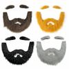 Moustache Fausse Auto-adhésive Bricolage Cosplay Barbe Déguisement Faux Sourcil Halloween