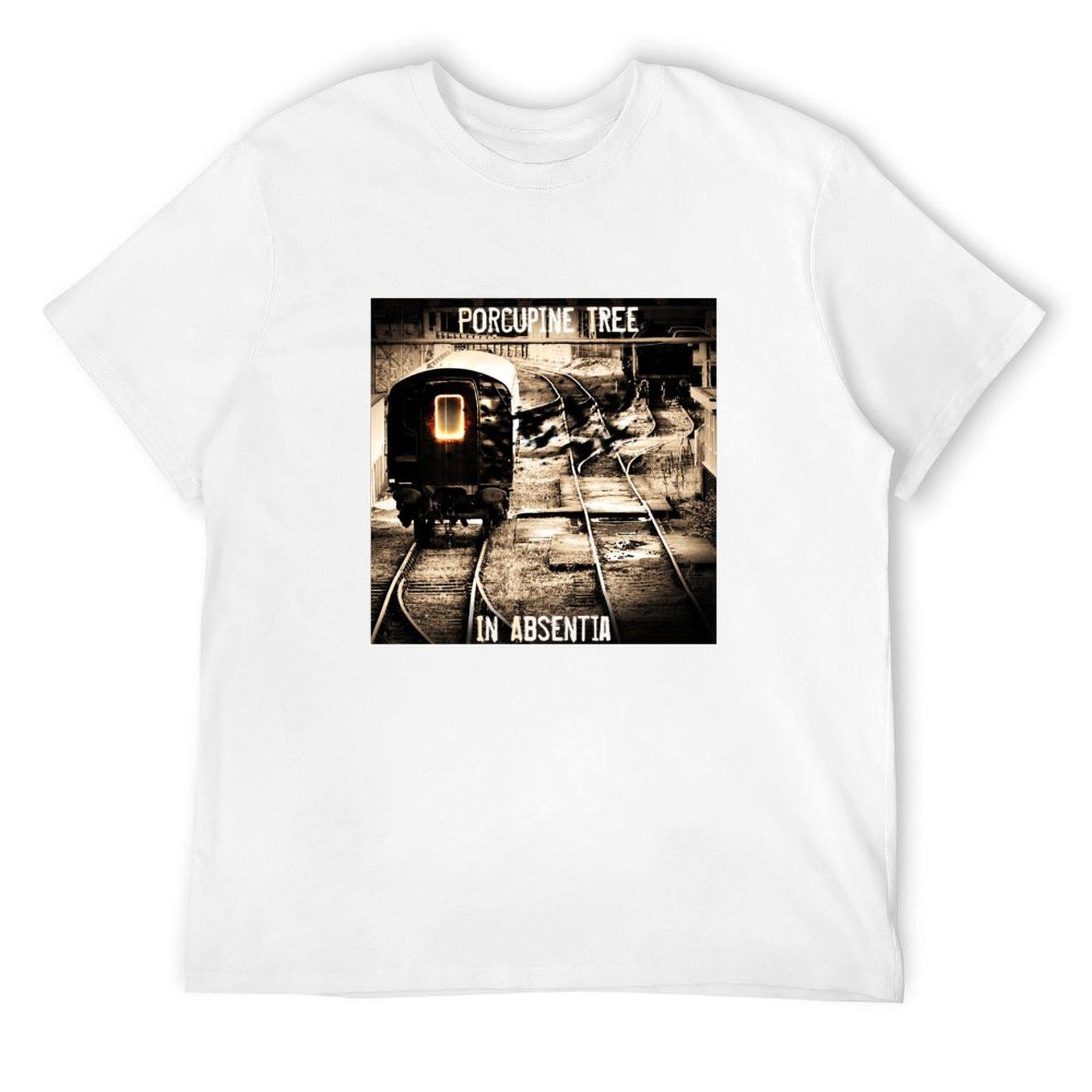 Porcupine Tree in Absentia T-Shirt basketball graphic tees plain t shirt men cotton S