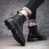 2025 Vinter Martin Stövlar Herr Höga Brittisk Stil ins Mellanhöga Trendiga Skor Verktygsstövlar Långa Stövlar Mångsidiga