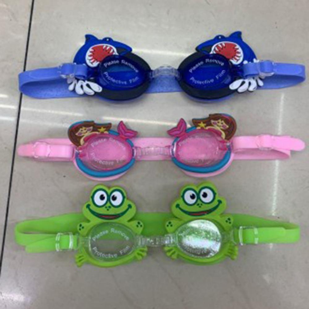

Children s swimming goggles, oversized box, silicone mirror ring.