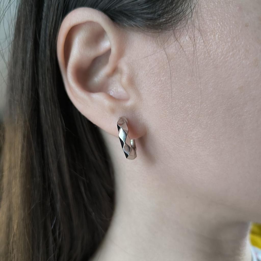 Silver Earrings Without Stones (2191889)