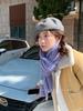 Korean-Style Mohair Solid Color Winter Scarf for Women - Soft, Cozy Knitted Design for Students