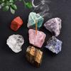 Crystal Stone Incense Stick Holder Natural Healing Gemstone Incense Tray for Home Bedroom Office Decoration Gift