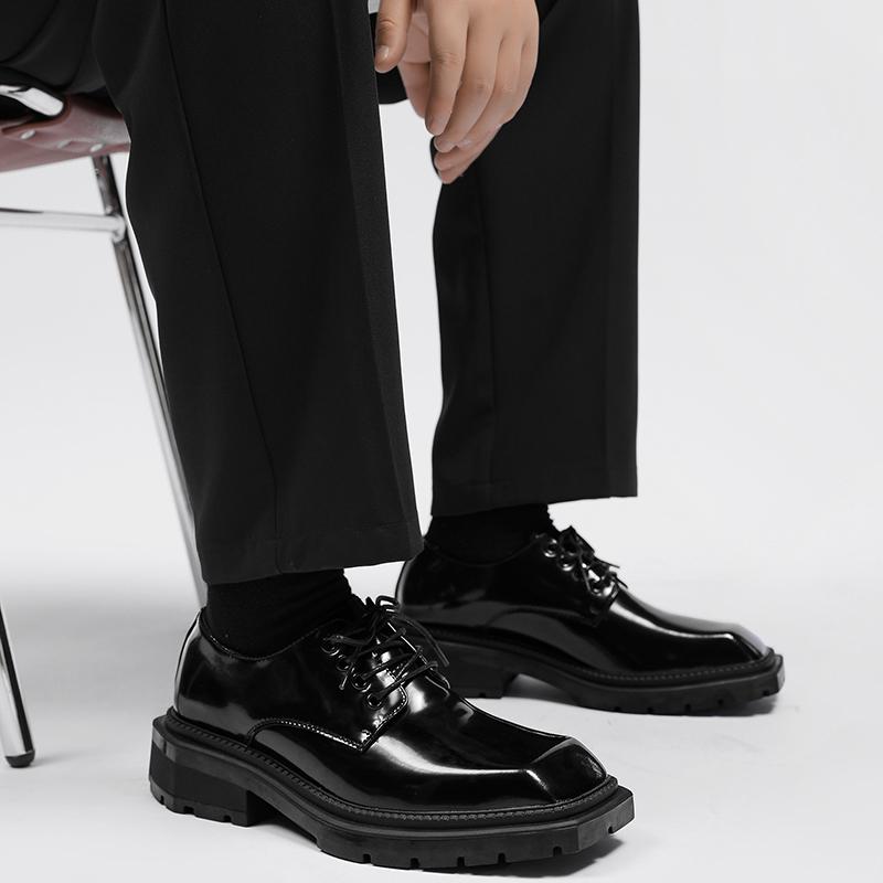 FashionLuxury Business Oxford Leather Shoes Men Breathable Rubber Formal Dress Shoes Male Office Wedding Flats Footwear Mocassin Homme