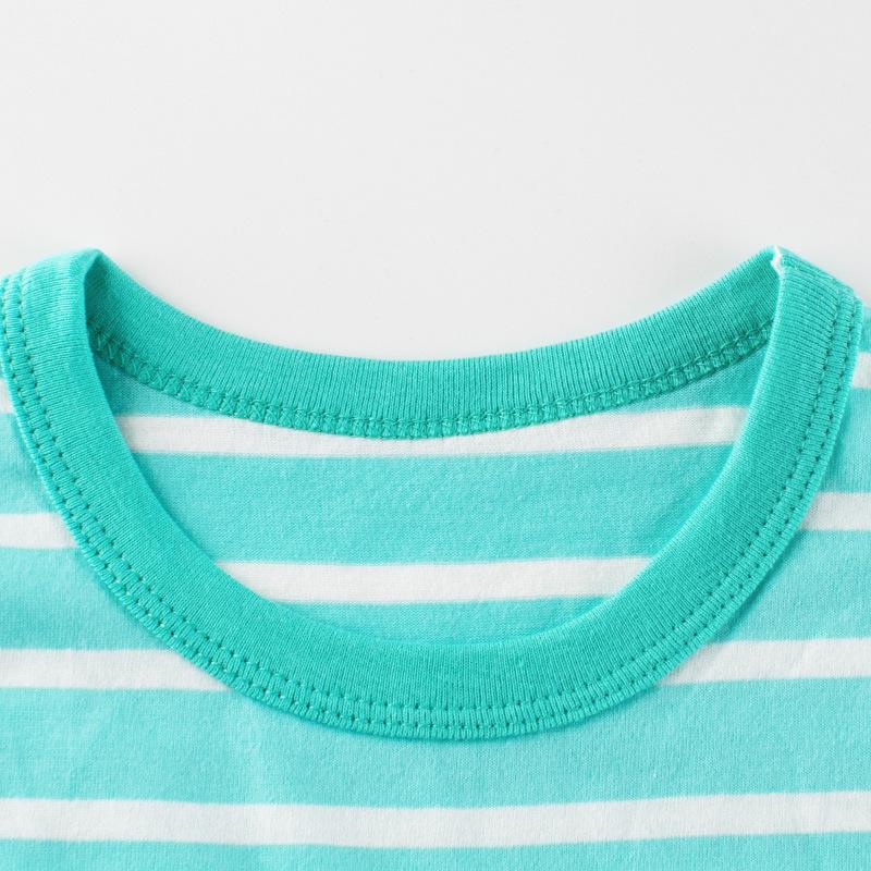 2024 Summer Kids' Striped Short-Sleeve T-Shirt - Trendy Baby Clothing