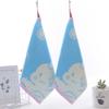 Cotton Cartoon Baby Small Square Towel, Pure Cotton Terry Children'S Face Washing Small Towel, Kindergarten Baby Face Washing Saliva Towel