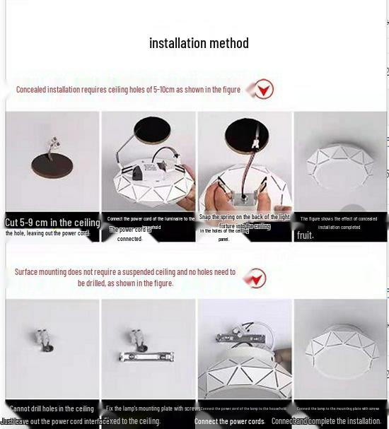 LED Ceiling Light for Hallway, Entrance, or Balcony - Round Surface Mounted Design