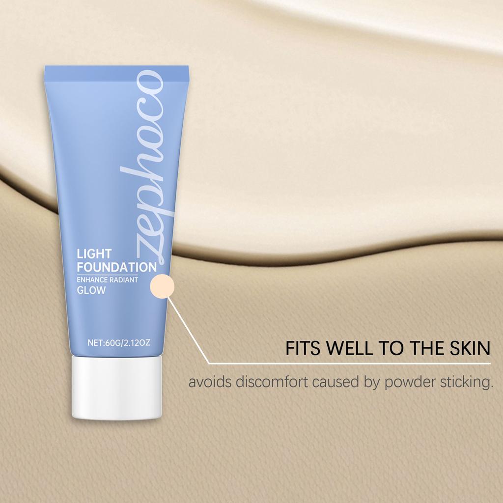 Ivory White Long-Lasting Concealer Foundation Moisturizing, Clear, Natural Concealer, Smooth Matte Liquid Foundation