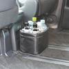 Napolex Fizz X Car Trash Can Large Capacity Antibacterial Deodorizing Treatment Square Type Holds 6 500ml PET Bottles Anti-Tip Design Stable Storage B