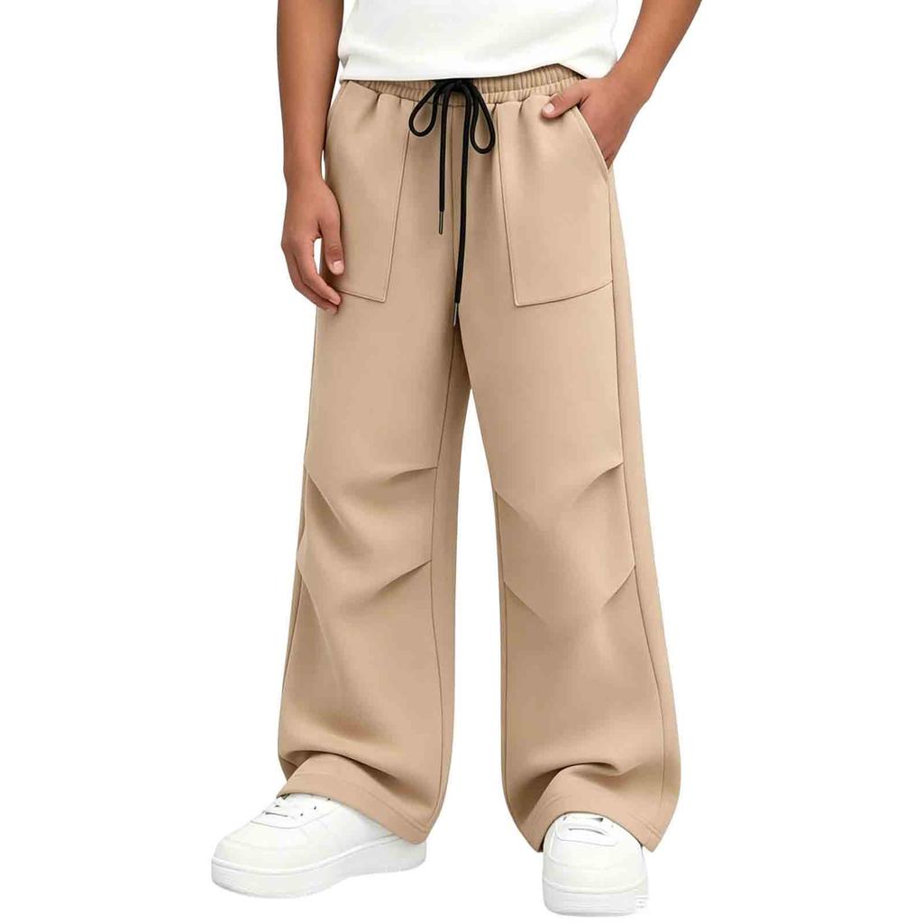 Children's Color Relaxed Fit Jogger Pants for Boys and Girls