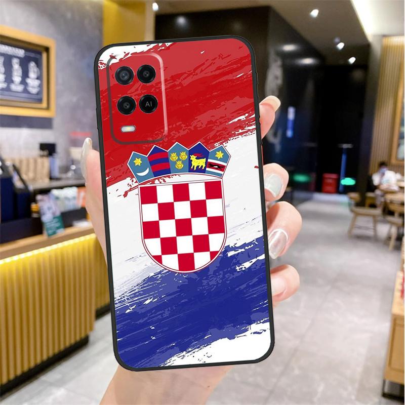 Croatia Flag Case For Oppo A96 A76 A16 A17 A18 A60 A80 A40 A38 A58 A78 A98 A94 A74 A54 A15 A57 A77 A5 Pro