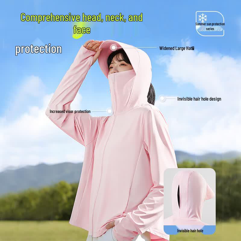 La Chapelle Women's UPF50+ Ice Silk Sun Protection Hoodie