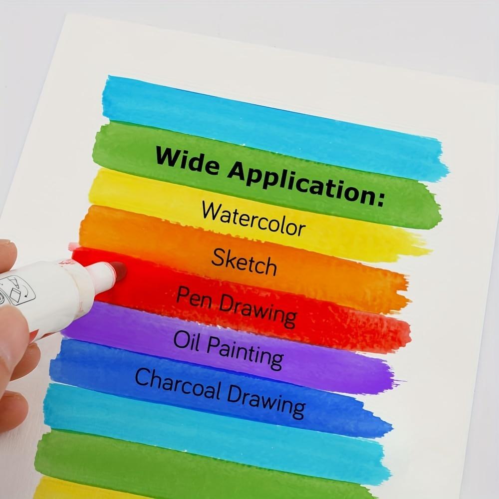 50pcs Watercolour Paper Bulk 140lb/300gsm 10x15 Inch 50 Sheets Drawing Paper Adult Art Supplies Sketch Pad Watercolour Paper Mixed