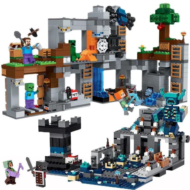 My Worlds Cross Whistle The Sword Outpost Compatible 21246 Dark World Building Brick Model Building Toy Kids Birthday Gift Toys