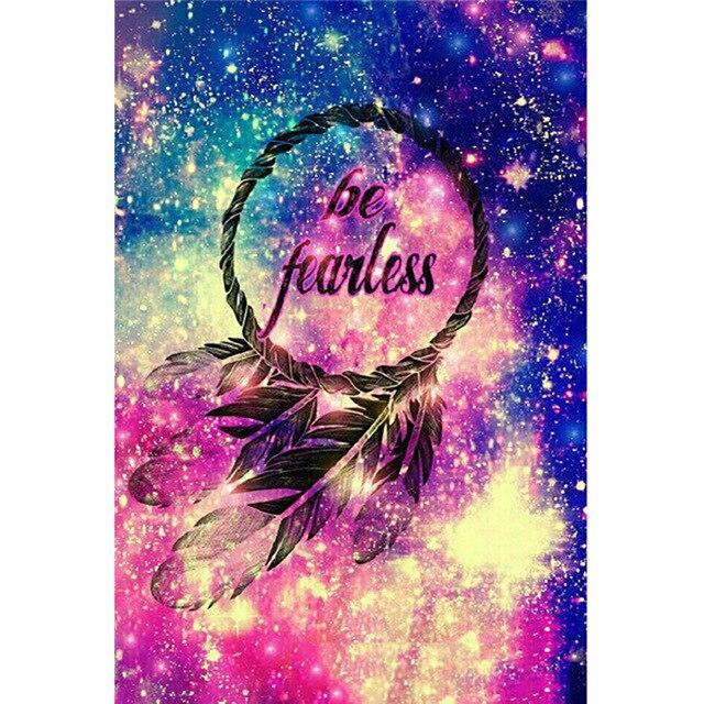 5D-Diamantgemälde zum Selbermachen, Traumfänger, Buchstabe, bunt, Kreuzstich, volle Runde, quadratisch, Diamant-Stickerei, Strasssteine, Heimdekoration