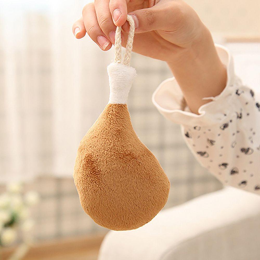 

Fried Drumstick Kid Gifts Chicken Leg Toy Drumstick Plush Toys Chicken Pillow Cushion Stuffed Toys 15cm