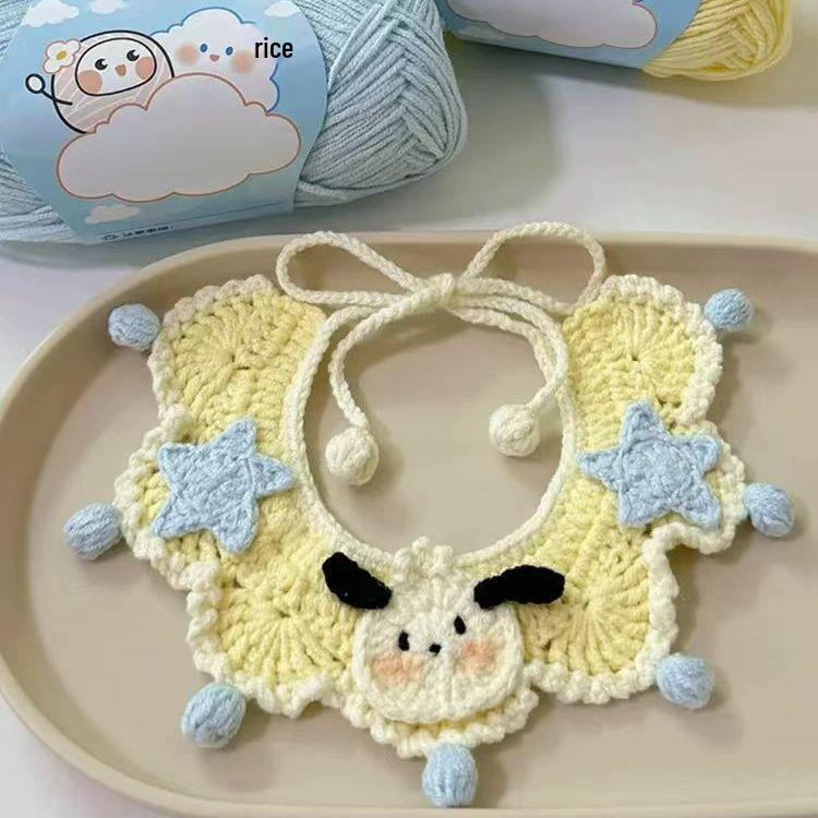 Cute Crochet Cat Collar Scarf Kit: DIY Pet Accessory