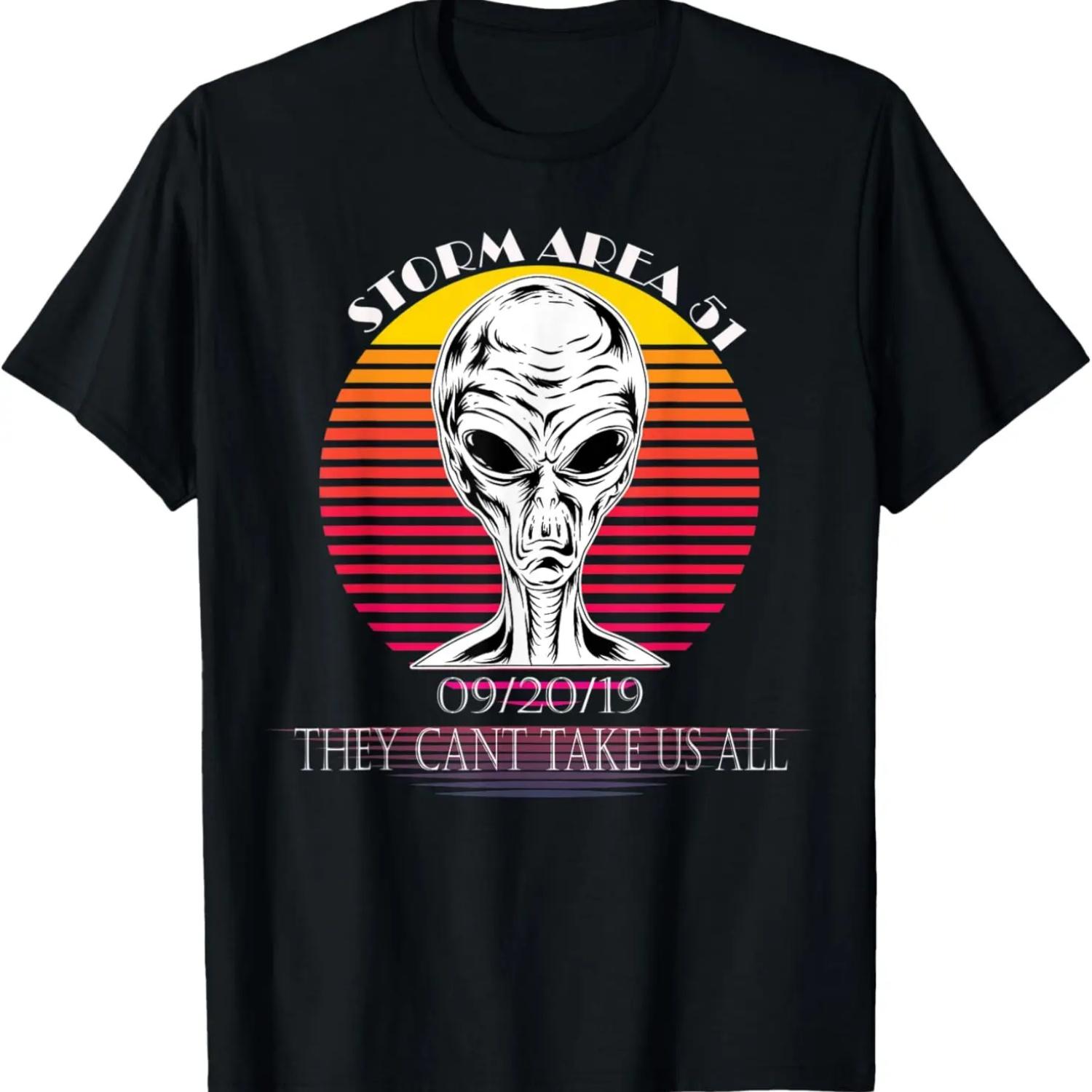 

Storm Area 51 Funny Alien T Shirt T-Shirt S чёрный