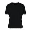 Build Your Brand Womens/Ladies Lace Detail T-Shirt