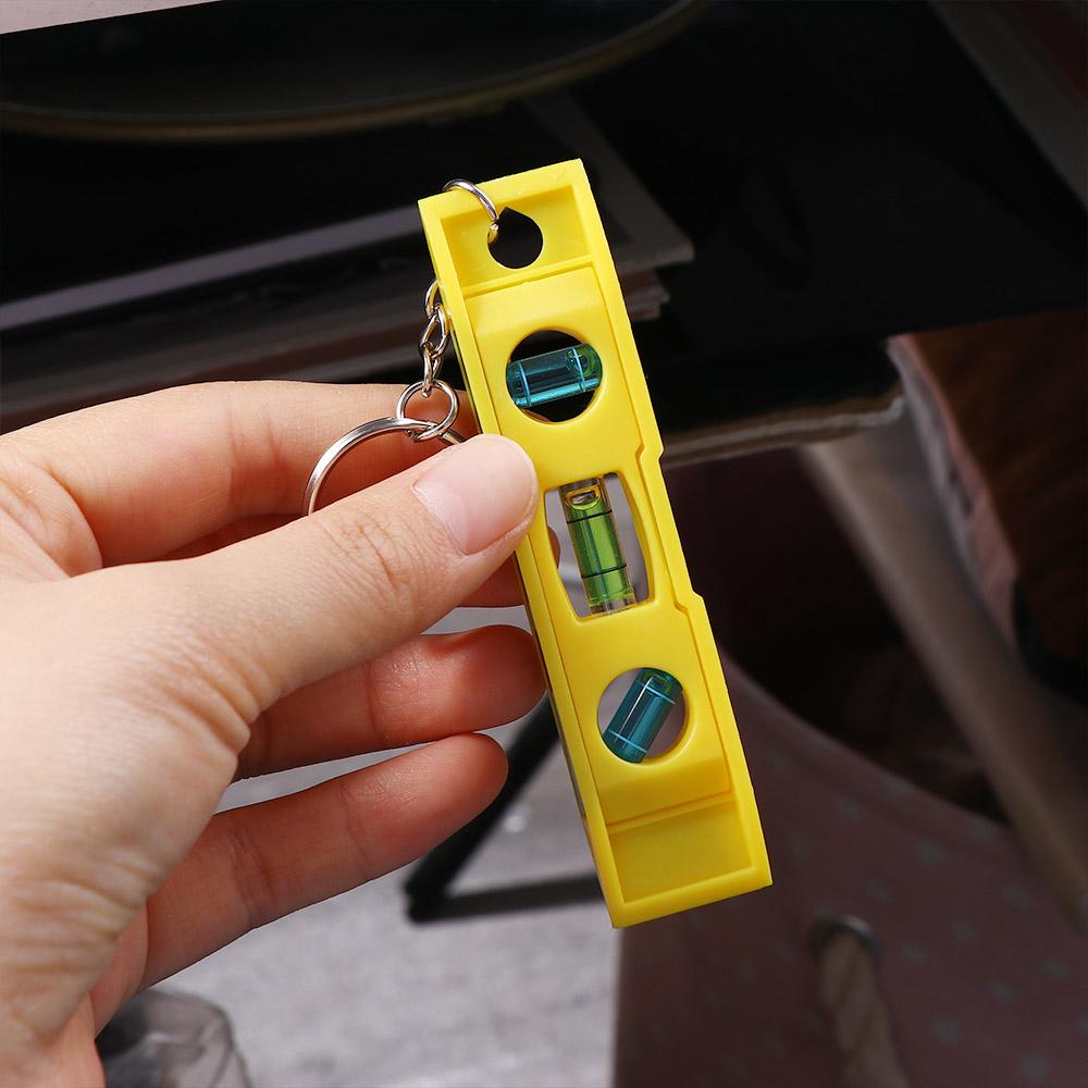 Carpentry Tool with Keychain 3 Bubble Level Horizontal Ruler Laser Level Strong Magnetic Gradient