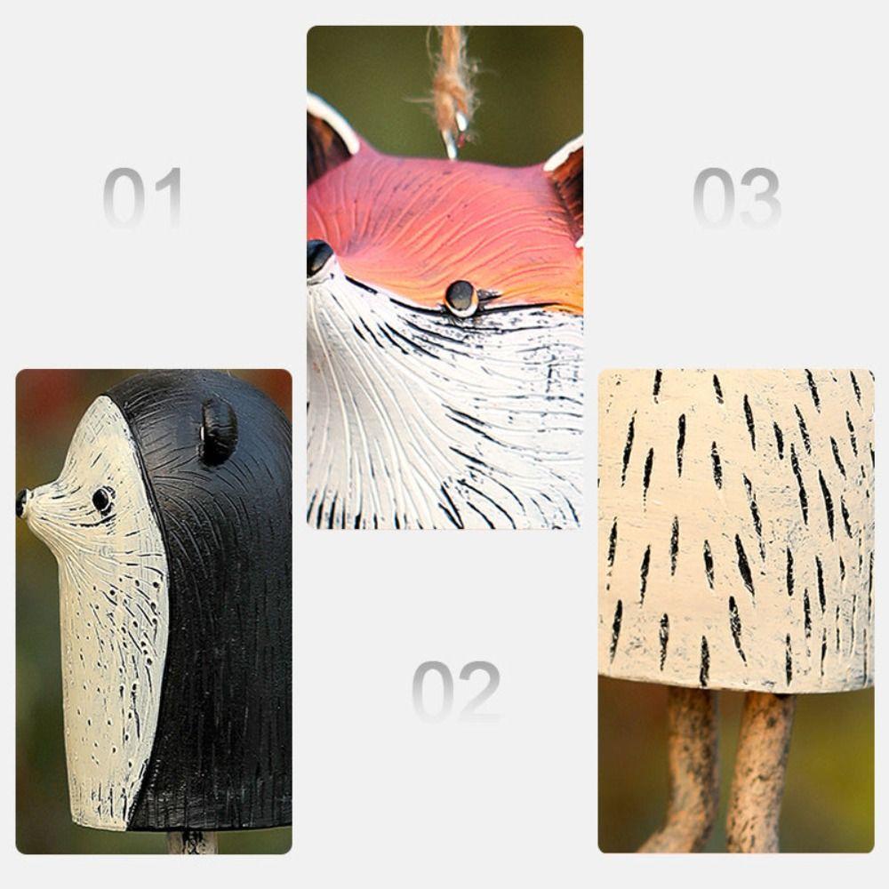 Weather Resistant Animal Wind Chime Nordic Rustic Style Animal Garden Chime  Memorial Display