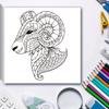 Mandala Animal Coloring Books Arts Beginners Creative Graffiti Illustration Adult Handicraft DIY Drawing Book 24 Page