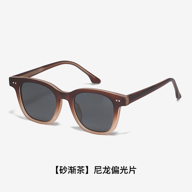 Luxury and high-end sunglasses for both men and women, nylon polarized sun glasses, UV protection, face-slimming glasses, new