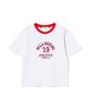 UCLA Women'S 19Ucla Ringer Color Block Short Sleeve T-Shirt [White] (Uc6Stac)