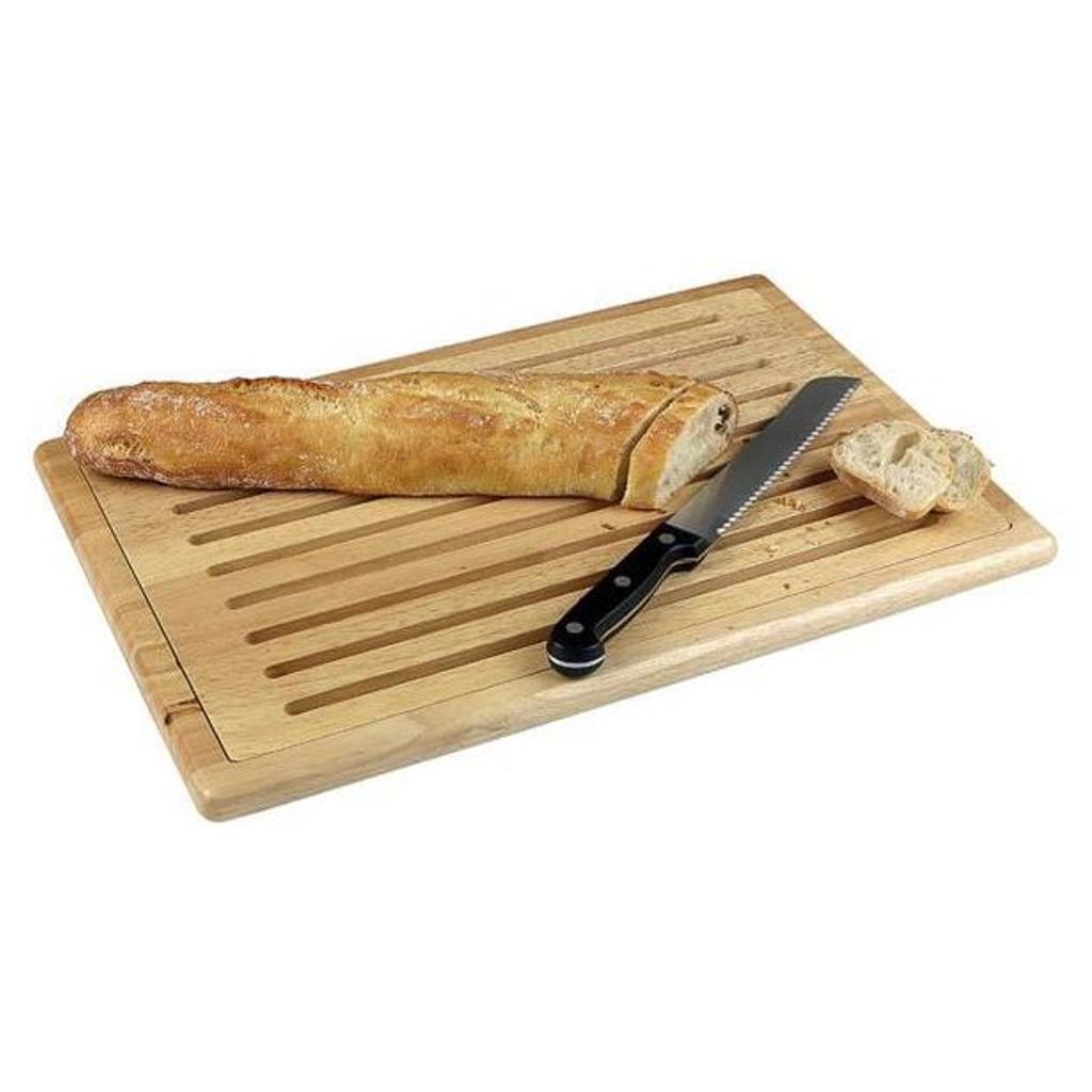Hendi 505502 Bread Cutting Board with Removable Rack