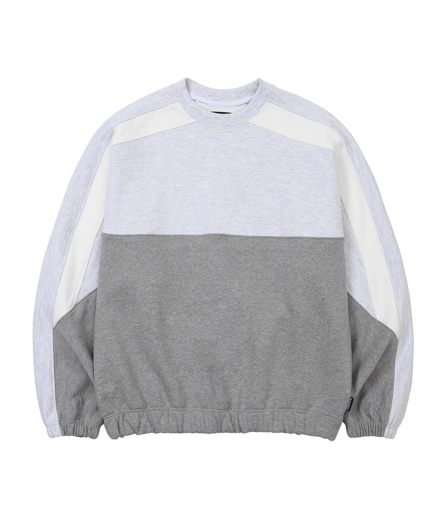 Свитшот Azo By Azo Tri Mixed [Серый меланж] Reference/Relaxed (L)