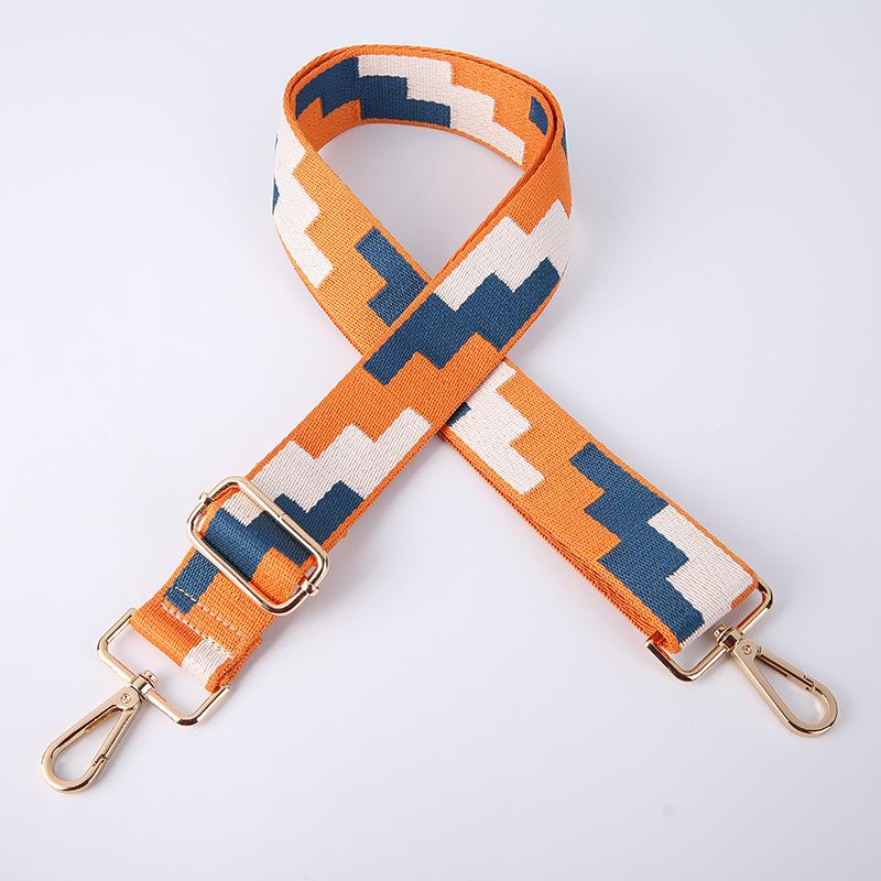 Creative Fashion Square Ethnic Style Adjustable Long Shoulder Strap Crossbody Shoulder Bag Strap Bag Shoulder Strap Accessories