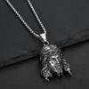 New Hiphop Stainless Steel Pendant Necklace for Men Vacuum Plated Sagrada Familia YS Portrait Chain Urban Streetwear Men Jewelry