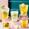 JingJingRS 200ML Disposable Thickened Transparent Plastic Cups
