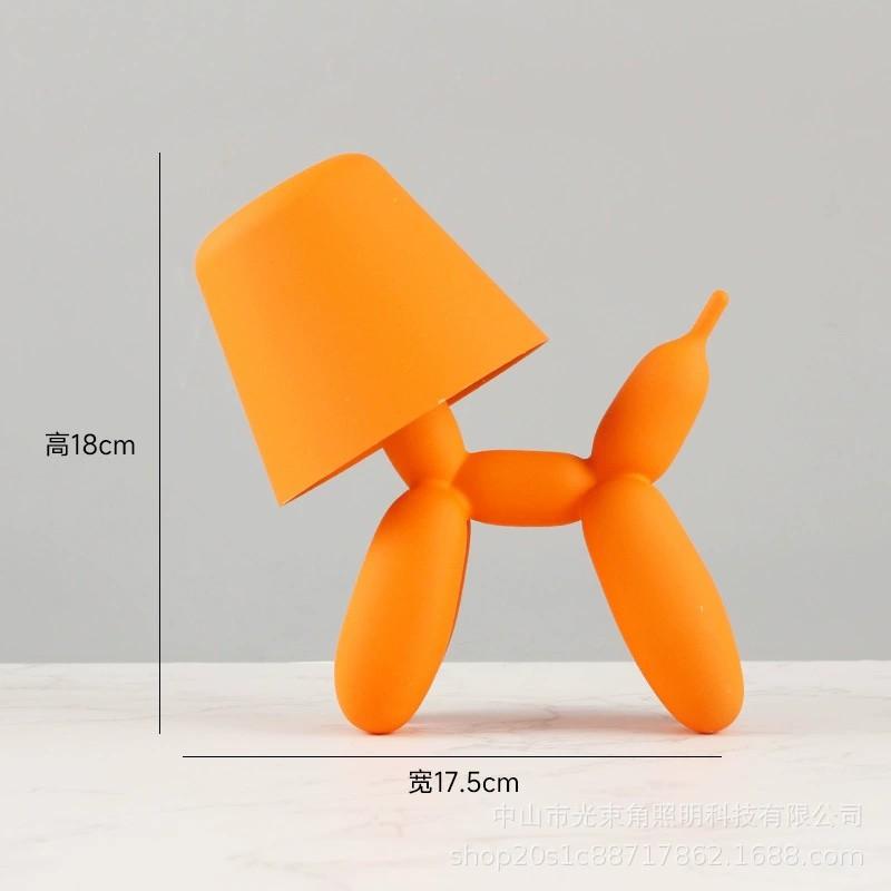 Balloon Dog LED Table Lamp 3 Color Infinite Dimming Smooth Material Cute Animal Shaped Table Lamp for Home Decor