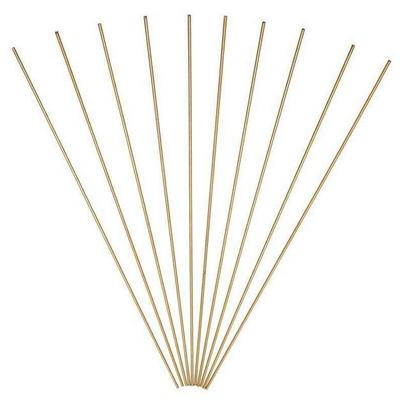 Bacchetta per saldatura in ottone da 1,6 mm x 250 mm, brasatura facile, dorata