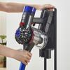 Dyson Vacuum Wall-Mount: No-Punch Black Hanging Storage Bracket