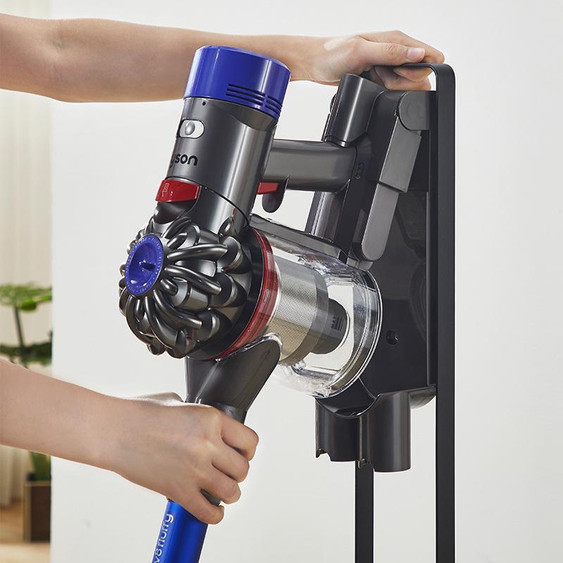Dyson Vacuum Wall-Mount: No-Punch Black Hanging Storage Bracket