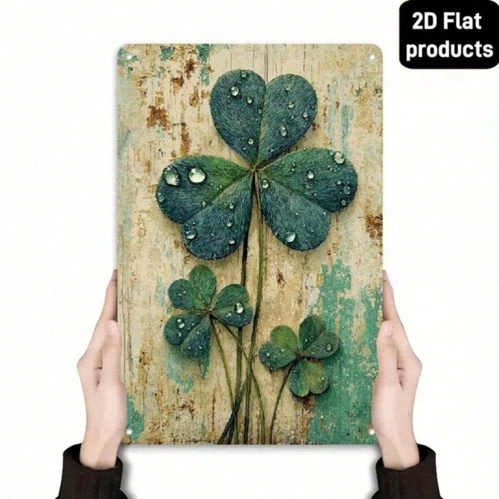 Vintage Irish Luck Metal Sign Rustic St Patrick Wall Art Pub Man Cave Decor