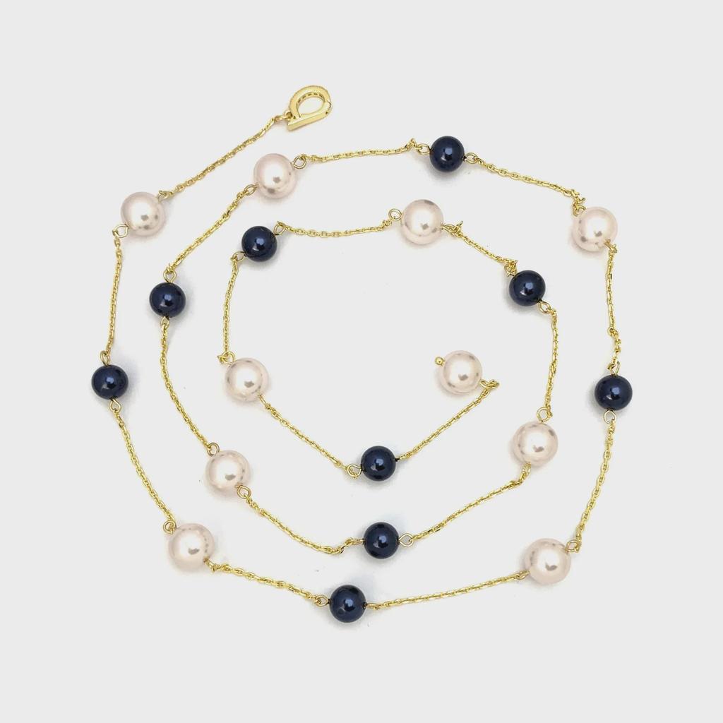 New Starry Pearl Necklace: Fashionable, Versatile, Adjustable Sweater Chain for Autumn and Winter