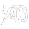 Stainless Steel Brake Line Set SJPB9701 Preformed Hydraulic Complete Power Brake Line for Wrangler Tj 1997 To 2006