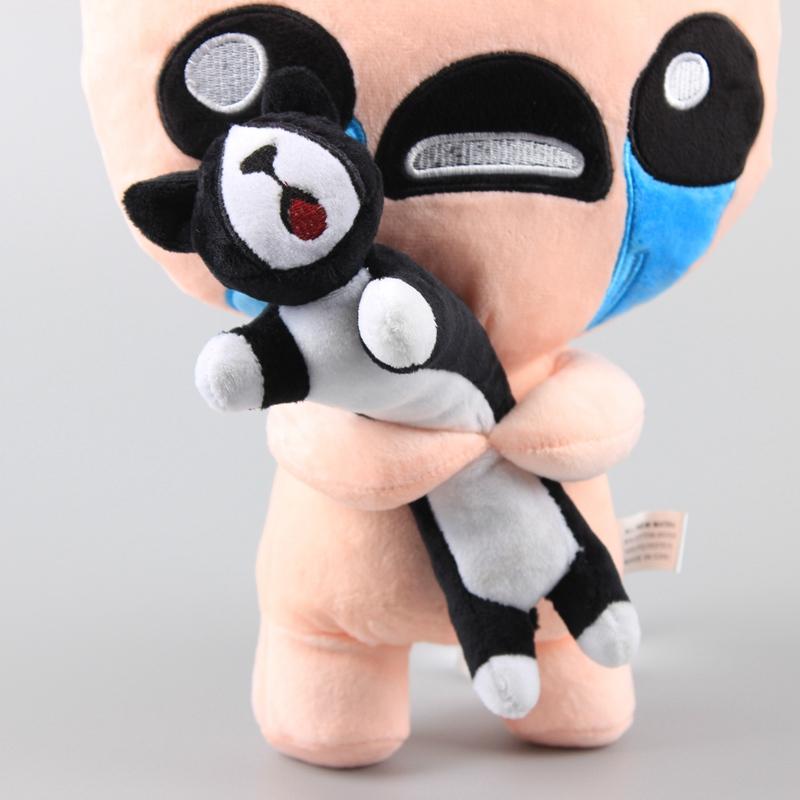 30cm The Binding of Isaac Plush Toys with Black Cat Plush Soft Stuffed Animals Toys Doll Gifts for Children Kids