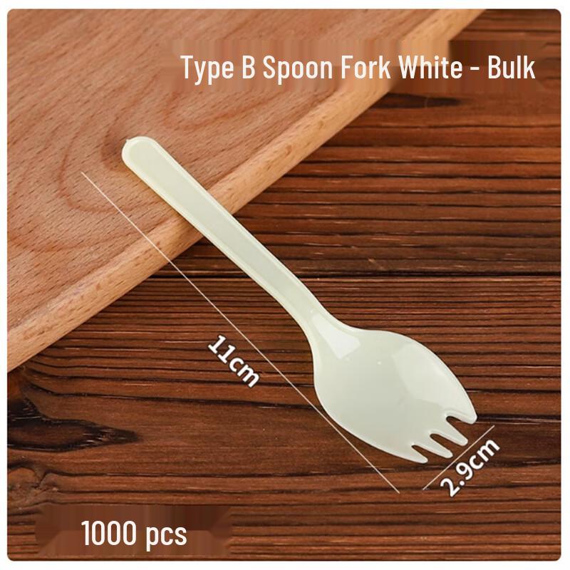 ShengbiLai Disposable Plastic Fork Spoon