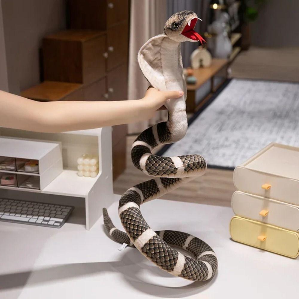 Little Snake Simulated Snake Plush Toy Cobra Snake Stuffed Plush Doll  Kids Birthday Christmas