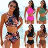 Women S Split High Waist Conservative Sports Swimsuit Vest