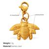 Retro Style Enamel Ladybug Butterfly Insect Series Lobster Buckle Pendant Does Not Fade Diy Accessories